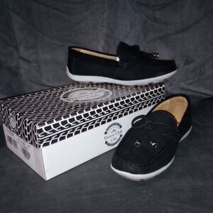 Driver Club USA Black Suede Leather Sarasota Loafers Size 13.5 NWT